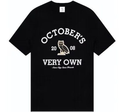 OVO Collegiate T-Shirt Black