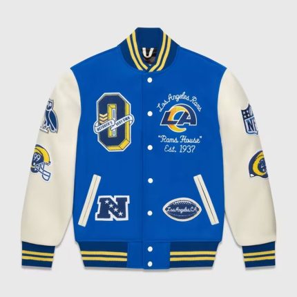 OVO Los Angeles Rams Varsity Jacket Blue