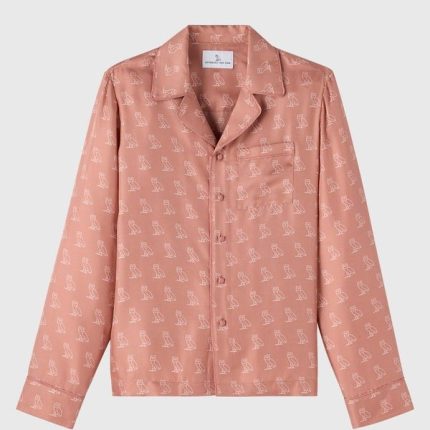 OVO Silk Pajama Shirt – Pink