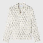 OVO Silk Pajama Shirt – White
