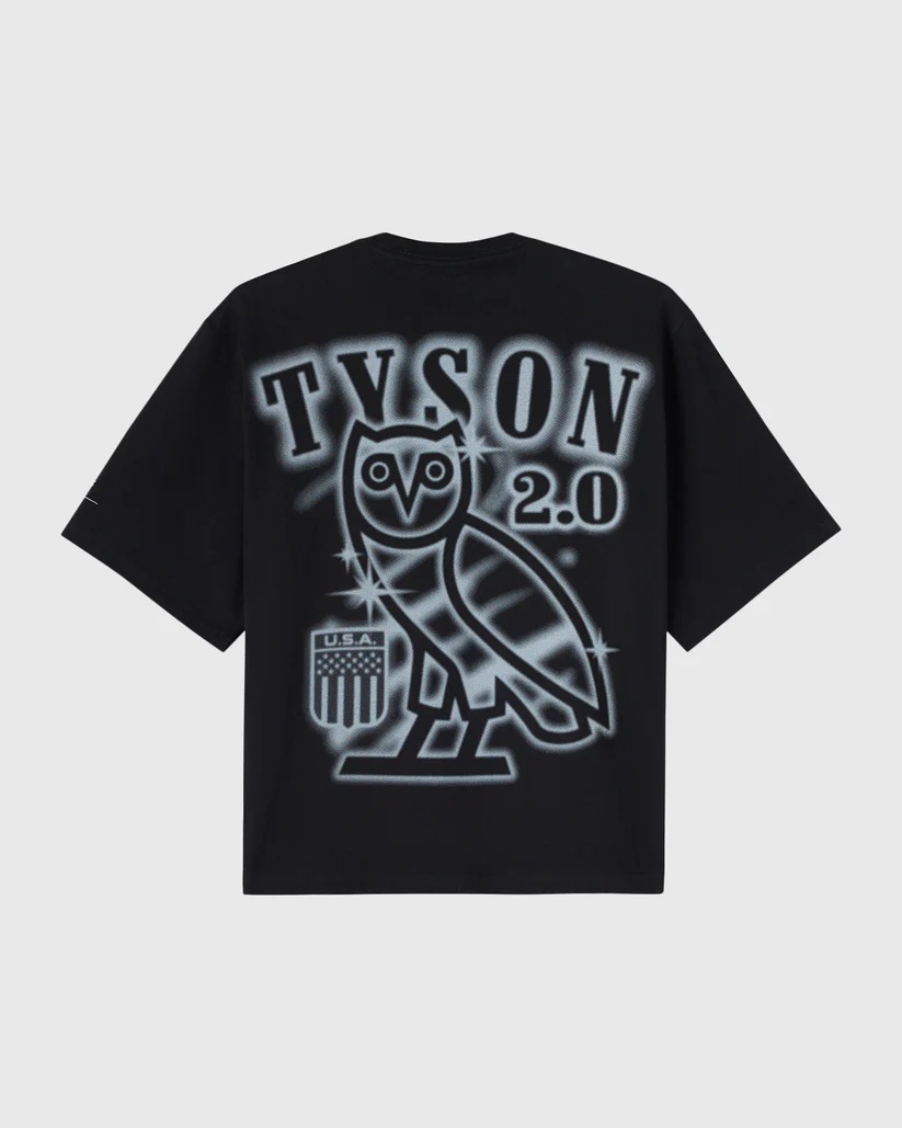 OVO Tyson Airbrush Tee – Black OVO Tyson Airbrush Tee – Black