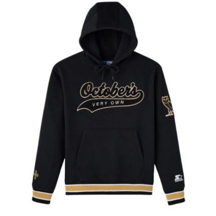 Ovo X Starter Script Hoodie Black