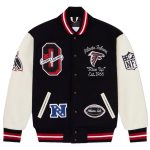 OVO x NFL Black Atlanta Varsity Jacket