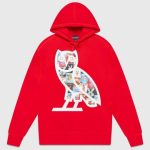Ovo X Playboy Magazine Hoodie Red