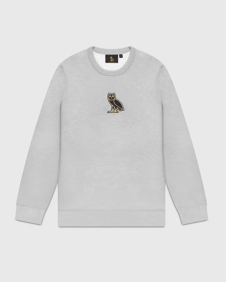 Classic Owl Crewneck Sweatshirt Grey Classic Owl Crewneck Sweatshirt Grey