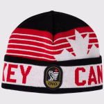 OVO X HOCKEY BLACK CUFFED KNIT HAT