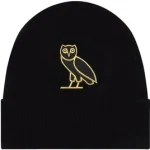 OVO Classic Owl Beanie Black