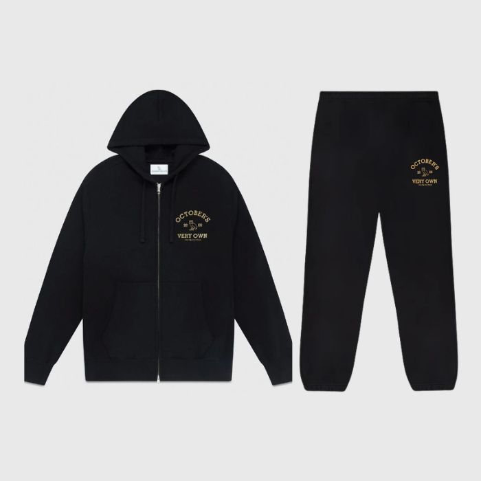 OVO Collegiate Full-Zip Tracksuit Black OVO Collegiate Full-Zip Tracksuit Black