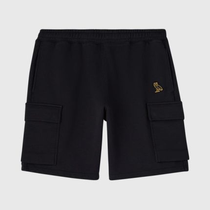 OVO French Terry Cargo Short - Black