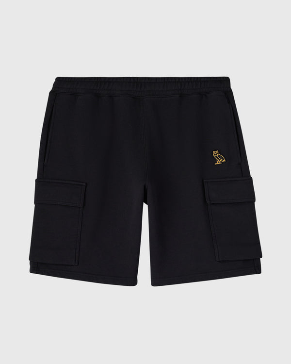 OVO French Terry Cargo Short - Black OVO French Terry Cargo Short - Black