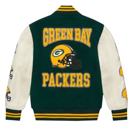 OVO Green Bay Packers Full-Snap Varsity Jacket