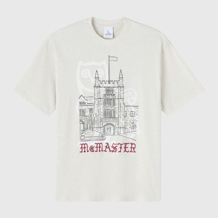 OVO McMaster University Heavy Weight Tee - Ash Heather Grey
