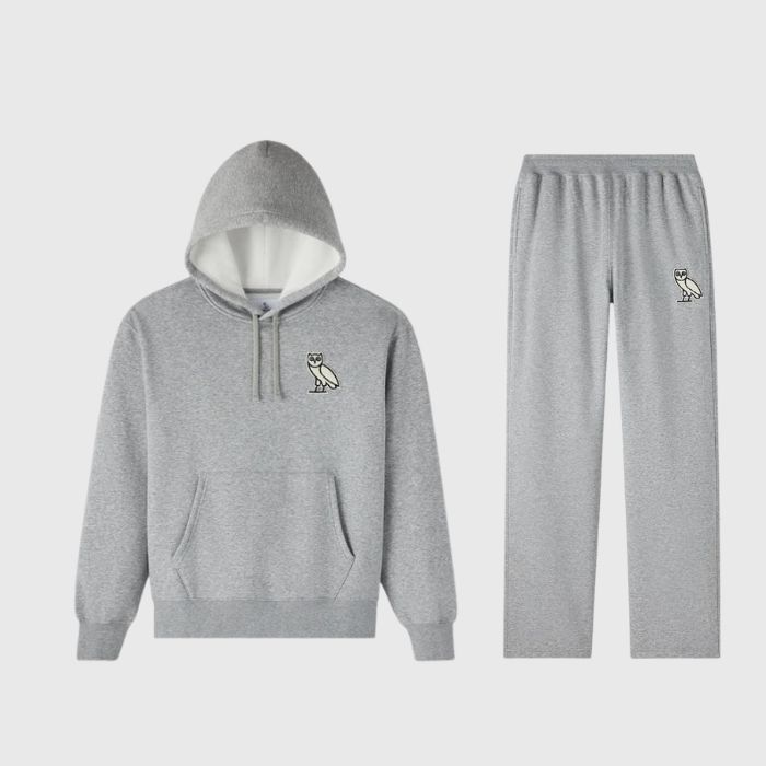 OVO Mini Og Plush Tracksuit Heather Grey OVO Mini Og Plush Tracksuit Heather Grey