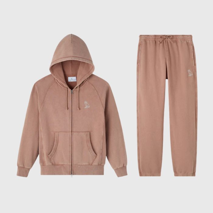 OVO Muskoka Raglan Full-Zip Tracksuit Clay Pink OVO Muskoka Raglan Full-Zip Tracksuit Clay Pink