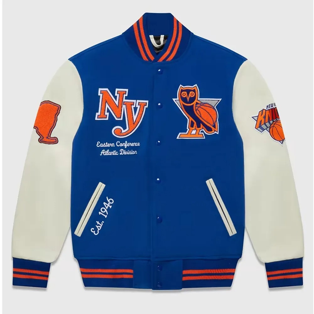 OVO New York Knicks Varsity Jacket OVO New York Knicks Varsity Jacket