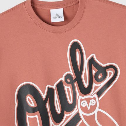 OVO Owls Ballpark Tee - Rosewood