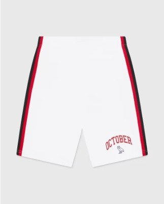 OVO Shorts White-Red
