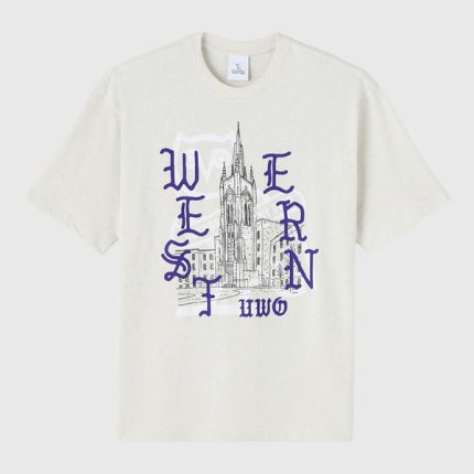 OVO Western University Heavy Weight Tee - Ash Heather Grey