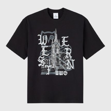 OVO Western University Heavy Weight Tee - Black