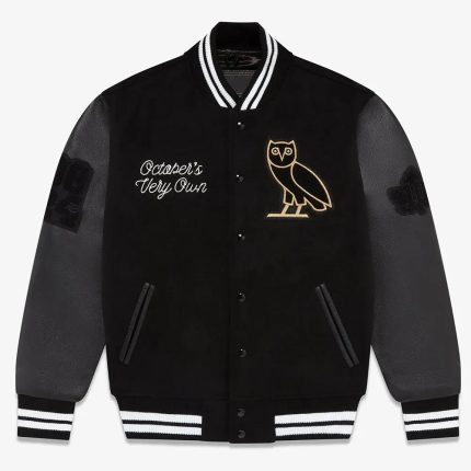 OVO x Collegiate Varsity Jacket Black