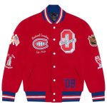 OVO x NHL Montreal Canadiens Varsity Jacket
