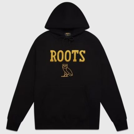 Ovo X Roots Athletics Owl Hoodie Black