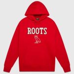 Ovo X Roots Athletics Owl Hoodie Red