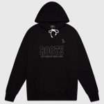 Ovo X Roots Owl Patch Hoodie Black