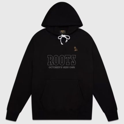 Ovo X Roots Owl Patch Hoodie Black